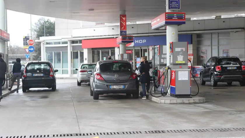 Un distributore di benzina a Nova Gorica