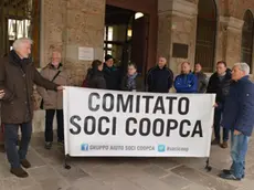 Udine 8 Febbraio 2018 protesta comitato coopca. Agenzia Petrussi foto Massimo Turco