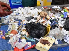 Udine 23 Novembre 2018 campagna raccolta differenziata Agenzia Petrussi foto Massimo Turc