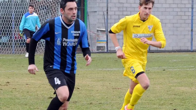 Rivignano 1 Febbraio 2015. Calcio dilettanti. Rivignano- Lignano. © Petrussi Foto Press