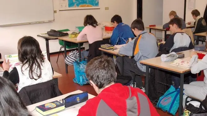 ANTEPRIMA Paularo 16 Gennaio 2007. Scuola. Telefoto copyright Gabriele Menis / Foto Agency Anteprima Udine