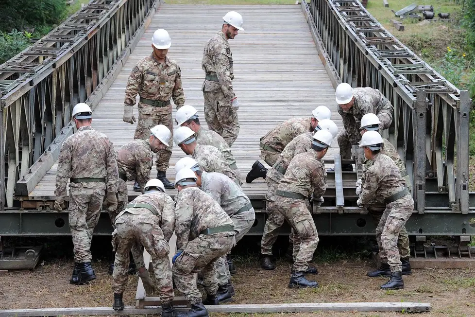 Udine 25 Settembre 2014. Esercitazione esercito al Cormor. © Petrussi Foto Press Srl Udine