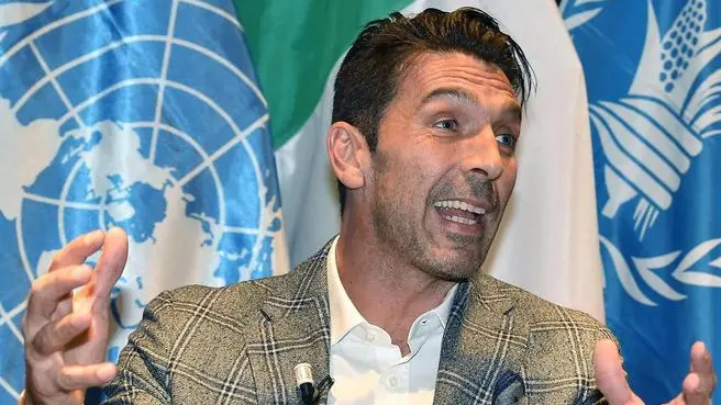 Juventus' goalkeeper Gianluigi Buffon during his nomination as Ambassador of UN World Food Programme, Turin, 09 October 2019. ANSA/ ALESSANDRO DI MARCO