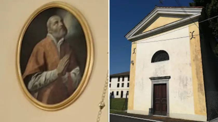 Il dipinto rubato e la chiesa di San Carlo Borromeo a Bagnaria Arsa