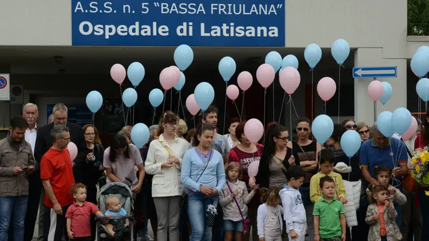Latisana 20 Giugno 2015 protesta ospedale Foto Petrussi Foto Press TURCO MASSIMO