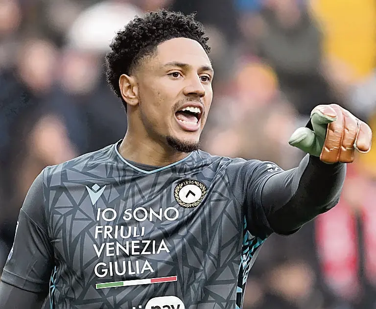 Okoye, autore anche lui di un errore sull’1-0 della Lazio © Foto Petrussi
