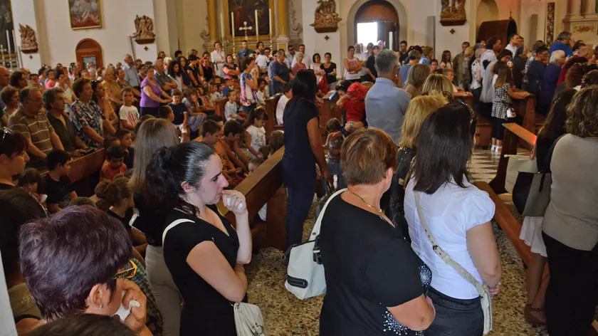 Castions di Strada 4 Agosto 2015 funerale bimbo © Petrussi Foto Press Turco Massimo