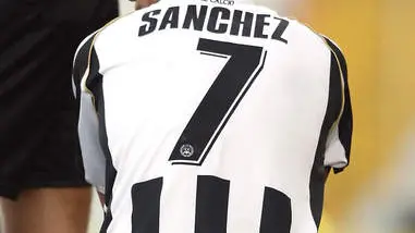 Udinese's Alexis Alejandro Sanchez, of Chile, reacts during a Serie A soccer match between Udinese and Bari in Udine, Italy, Sunday, March 6, 2011. (AP Photo/Franco Debernardi)