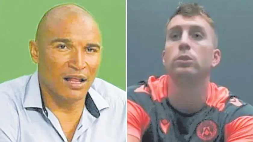Josè Luis da Cruz Vidigal e, a destra, lo spagno Gerard Deulofeu
