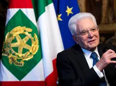 Il presidente della Repubblica Sergio Mattarella durante lÕincontro con le vincitrici della XXXVI edizione del Premio Marisa Bellisario, presso il Quirinale, Roma, 14 giugno 2024. ANSA/ANGELO CARCONI