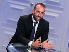 Claudio Cerasa durante la puntata di Porta a Porta condotta da Bruno Vespa, Roma, 08 settembre 2022. ANSA/EMANUELE VALERI
