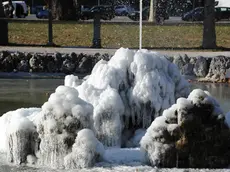 Udine 07 gennaio 2017 fontana piazza primo maggio Copyright Petrussi Foto Press Turco Massimo