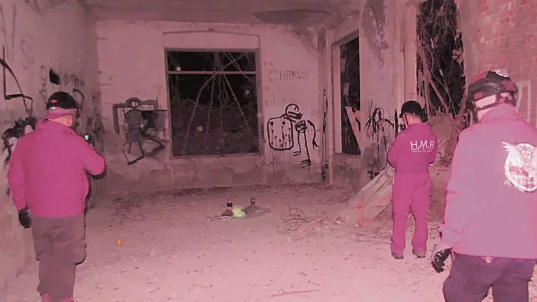 Il gruppo di esperti dell’Hmr impegnati nelle ricerche