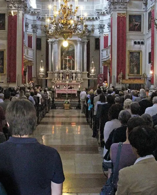 Tolmezzo 05 giugno 2015 Funerale di Alfio Colussi, 61 anni, morto gettandosi da un ponte. Era un componente del cda di Coopca. Copyright Foto Petrussi / Alberto Soravito