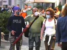 Foto BRUNI Trieste 17.08.2020 Ordinanza covid: mascherine di nuovo obbligatorie negli assembramenti esterni--via torino