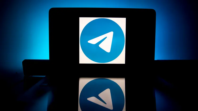 epa08967950 A photo illustration shows the logo of social media messaging application Telegram on a computer screen, in Paris, France, 27 January 2021. The popular application (app) Whatsapp has faced backlash after announcing on 04 January a change to its privacy policy under which users widely interpreted that personal information would be shared with the app's parent company, Facebook. Although the policy change allegedly was only to affect interactions with business accounts, it prompted millions of users to migrate to rival messaging applications such as Signal and Telegram. EPA/IAN LANGSDON