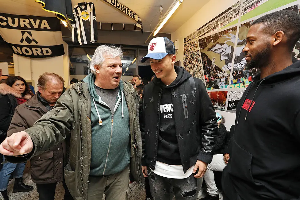 Udine 22 Novembre 2018 Inaugurazione locale tifosi curva nord © Petrussi - Bressanutti