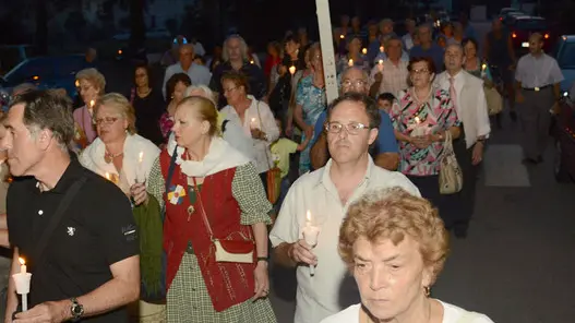 Udine 23 Agosto 2013 messa e processione san pio x Tlefoto Copyright Petrussi Press / TURCO