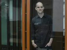 epa11439458 WSJ correspondent Evan Gershkovich stands in a glass cage prior to a hearing in Yekaterinburg's Sverdlovsk Regional Court, Yekaterinburg, Russia, 26 June 2024. Evan Gershkovich, a US journalist of The Wall Street Journal covering Russia, was detained in Yekaterinburg on 29 March 2023. The Russia's Federal Security Service (FSB) claimed that on the instructions of the American authorities, the journalist collected information constituting a state secret about one of the enterprises of the Russian military-industrial complex. He is charged with espionage under Art. 276 of the Criminal Code of the Russian Federation, which could carry a sentence of up to 20 years. EPA/STRINGER