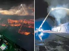 L’Arpa ha trovato tracce di amianto nella copertura del magazzino della Mobili Fiver, completamente bruciato nell'incendio di sabato