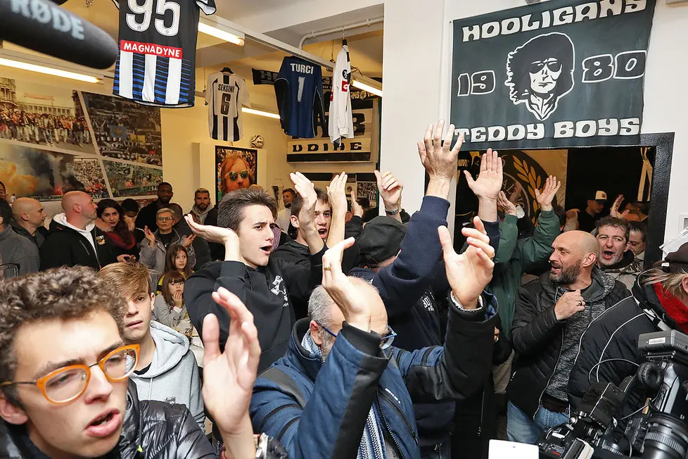 Udine 22 Novembre 2018 Inaugurazione locale tifosi curva nord © Petrussi - Bressanutti