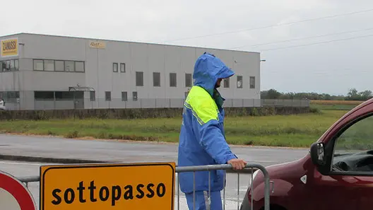 Pradamano 14 Settembre 2015 sottopasso chiuso Copyright Petrussi Foto Press / Bressanutti