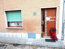 Il presidente del Senato Ignazio la Russa, a Fano i per incontrare, in forma privata, i familiari di Anastasiia Alashrj, 23enne profuga ucraina uccisa con tre coltellate dall'ex marito il 13 novembre scorso nella città marchigiana, Fano, 25 novembre 2022. ANSA/ UFFICIO STAMPA ++HO - NO SALES EDITORIAL USE ONLY++
