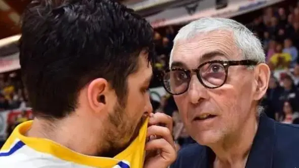 Lucio Redivo e coach Stefano Pillastrini (foto Petrussi)