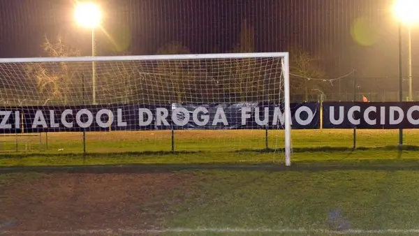 Udine 20 Marzo 2018. Cartello Campo di Calcio dei Rangers. © Foto Petrussi