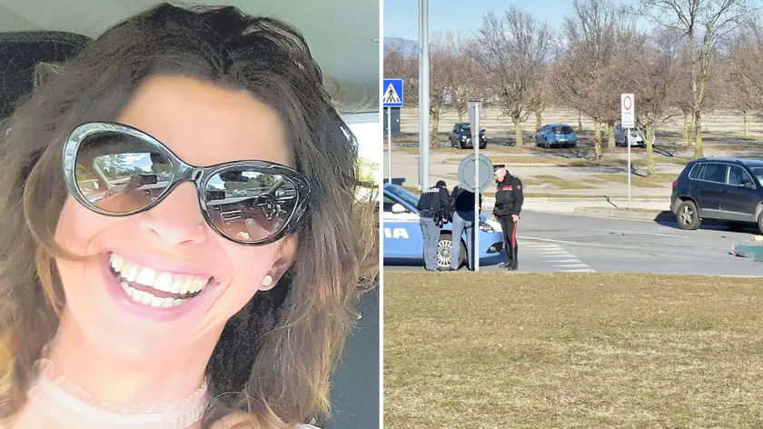 Erika Niemiz, 49 anni, e l'’intervento dei mezzi di soccorso sul luogo dell’investimento