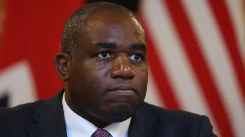 epa11596194 Britain's Foreign Secretary David Lammy takes part in a strategic dialogue at the Foreign, Commonwealth and Development Office in London, Britain 10 September 2024. Blinken is visiting the UK as part of a strategic dialogue visit. EPA/NEIL HALL / POOL