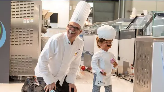 Giancarlo Timballo durante la selezione della squadra italiana per l'edizione 2024 della Coppa del Mondo della Gelateria