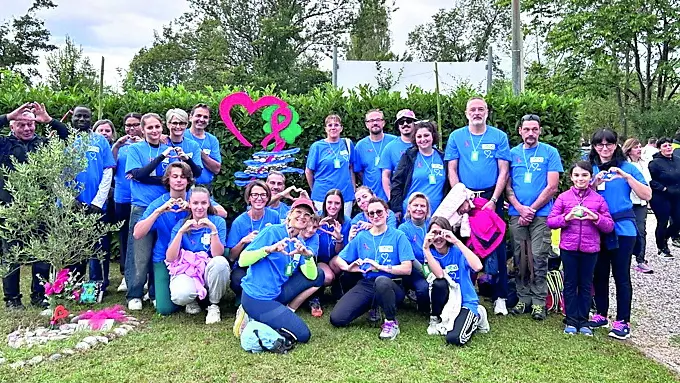 Alcuni partecipanti alla marcia, tra cui l’assessore regionale Zilli e amministratrici del centro risorsa donna e giovani