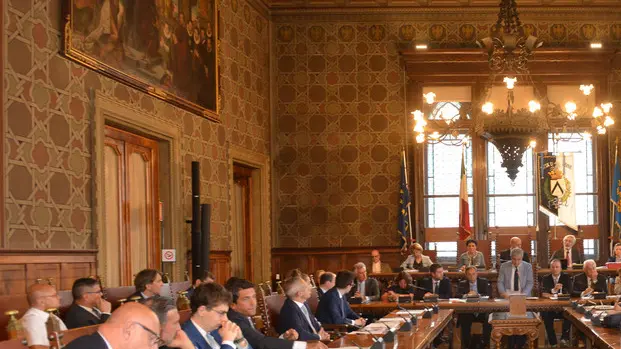 Udine 28 maggio prmo consiglio comunale Agenzia Petrussi foto Turco Massimo