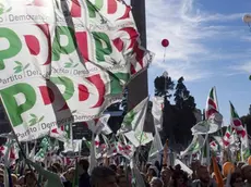 Foto Palazzo Chigi/Tiberio Barchielli/LaPresse 29 10 2016 Roma, Italia Politica Manifestazione PD in Piazza del Popolo per il Sì al referendum Nella foto: un momento della manifestazione DISTRIBUTION FREE OF CHARGE - NOT FOR SALE - Obbligatorio citare la fonte ©LaPresse/Palazzo Chigi/Tiberio Barchielli
