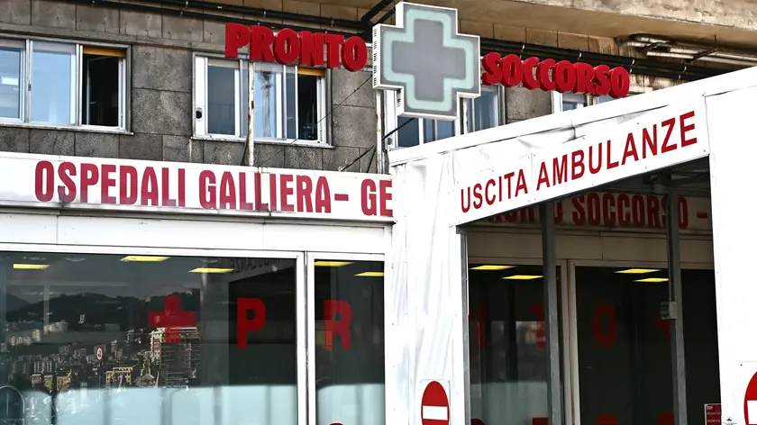 Il Pronto Soccorso dell'ospedale Galliera. Genova, 11 ottobre 2023. ANSA/LUCA ZENNARO (pronto soccorso, sanita')