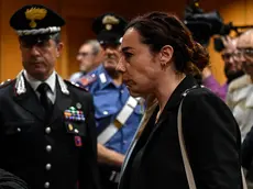 Cerciello's widow Rosa Maria Esilio during the appeal process for the murder of Carabiniere Mario Cerciello Rega in 2019, Rome, Italy, 3 July 2024. ANSA/RICCARDO ANTIMIANI