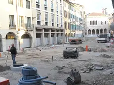 Udine 17 ottobre 2019. Lavori Via Mercatovecchio. © Foto Petrussi