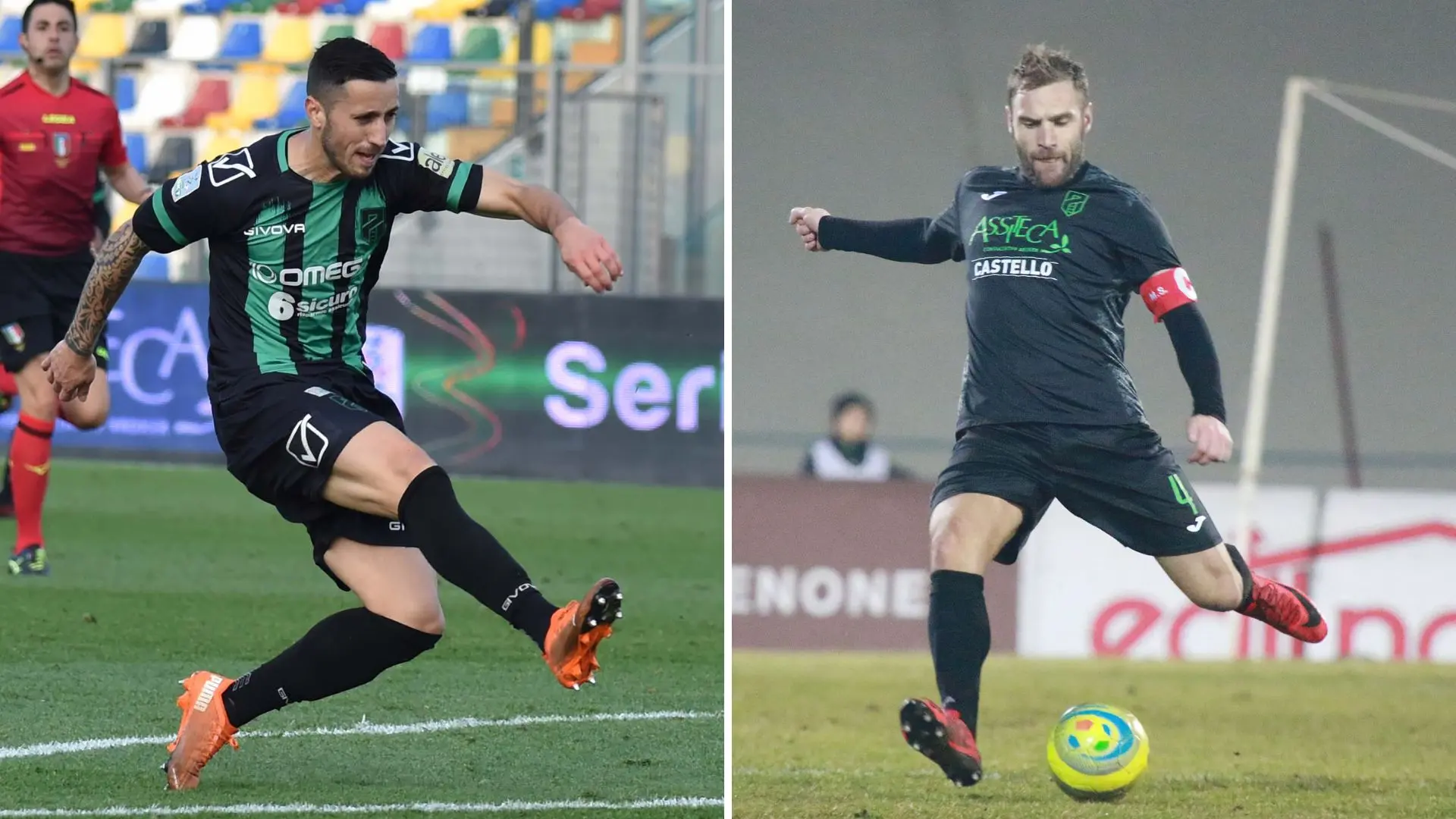 Patrick Ciurria e, a destra, capitan Mirko Stefani
