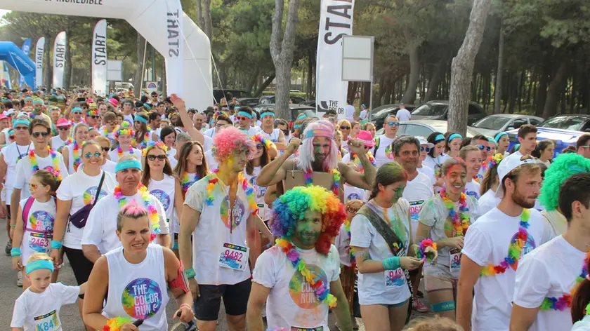 Una precedente edizione della Color Run a Lignano