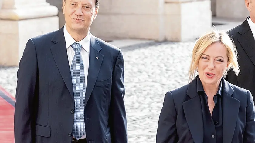 Il ministro pordenonese Luca Ciriani con la premier Giorgia Meloni