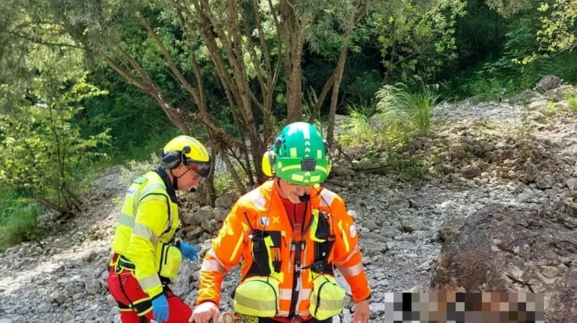 L'intervento dei soccorsi nella mattinata di domenica 14 luglio