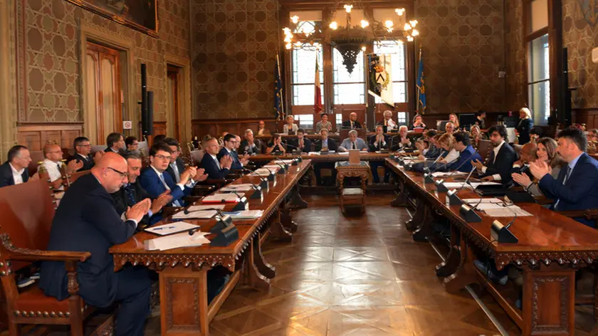 Udine 28 maggio prmo consiglio comunale Agenzia Petrussi foto Turco Massimo