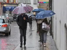 Udine 19 Novembre 2016. Maltempo in citta'. Foto Petrussi