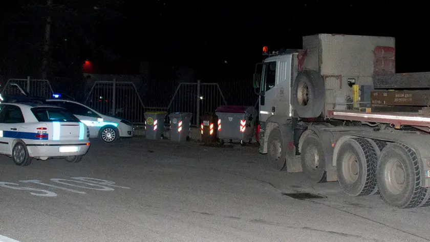 Bonaventura Monfalcone-18.01.2016 Incidente-Rotonda di Scodovacca-Mezzo spostato di fronte all'Isis Malignani-Cervignano-foto di Katia Bonaventura