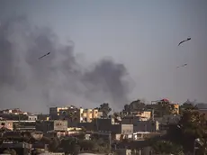 epa11367086 Smoke rises after an Israeli airstrike in Rafah, southern Gaza Strip, 24 May 2024. The International Court of Justice (ICJ) on 24 May ordered Israel to halt its military operation in Rafah, to open the Rafah border crossing with Egypt to allow for the entry of humanitarian aid, to allow access to Gaza for investigators, and to report to the court within one month on its progress. More than 35,000 Palestinians and over 1,400 Israelis have been killed, according to the Palestinian Health Ministry and the Israel Defense Forces (IDF), since Hamas militants launched an attack against Israel from the Gaza Strip on 07 October 2023, and the Israeli operations in Gaza and the West Bank which followed it. EPA/HAITHAM IMAD