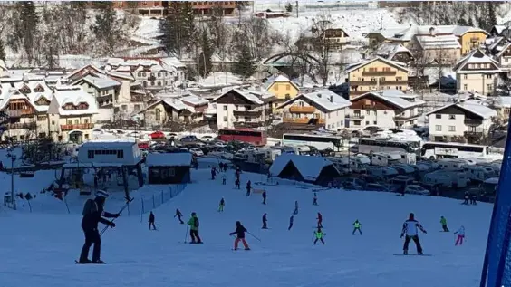 Piste affollate a Tarvisio