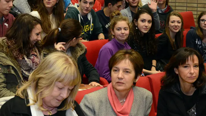 Udine 28 Novembre 2014 cerno con studenti marinelli Telefoto copyright Petrussi Foto Press TURCO