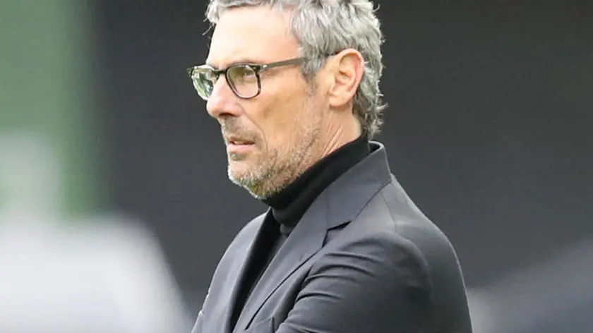 Udinese's coach Luca Gotti reacts during the Italian Serie A soccer match Udinese Calcio vs Juventus FC at the Friuli - Dacia Arena stadium in Udine, Italy, 2 May 2021. ANSA/GABRIELE MENIS