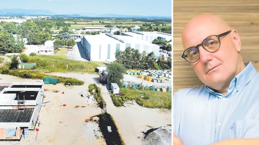 Mario Raggi è stato nominato presidente di Net un anno fa, sopra l’impianto di via Gonars: la spa pubblica gestisce il ciclo integrato dei rifiuti del capoluogo friulano e di altri 56 Comuni